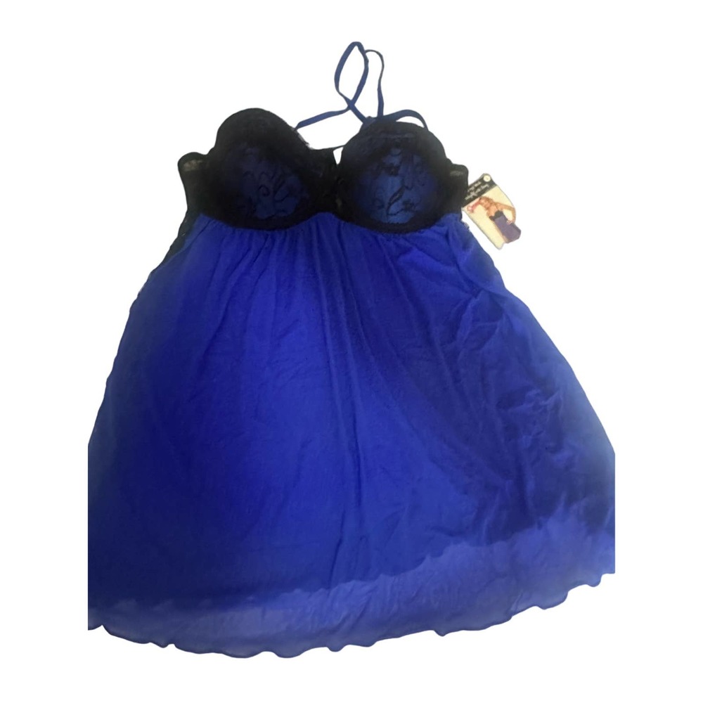 COPY - NWOT Women L purple/blue black sexy lingerie lace intimate sleepwear